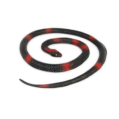 Hot Sale Halloween Party Surprise Toys Custom Color Soft TPR Rubber Snake Toy With Round Head