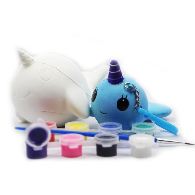 2020 Custom  3D DIY Painting Blank Cute Squishy Kit