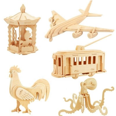 Promotional 3D Wooden Jigsaw Puzzle Custom Wood Puzzles For Kids Children Gift